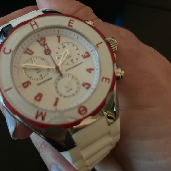 COPY - Michele jelly watch white with red - Picture 7 of 7